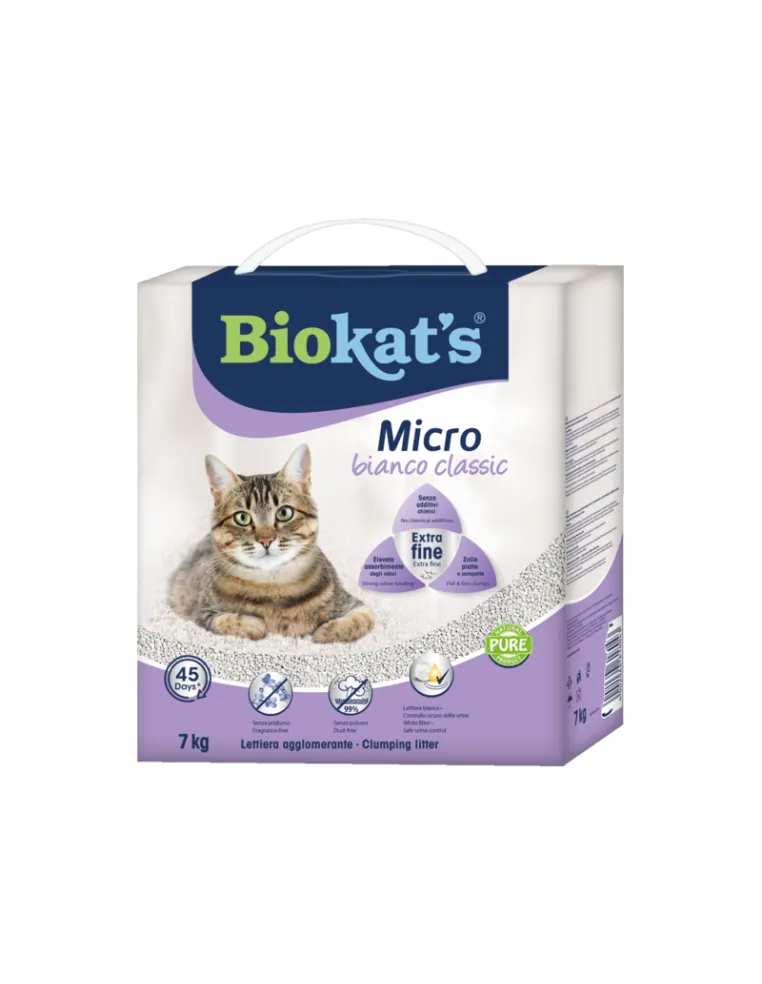 Biokat's Lettiera Micro Bianco 7kg