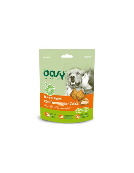 Biscotto Ripieno Oasy 80gr Formaggio Zucca Dog Snack