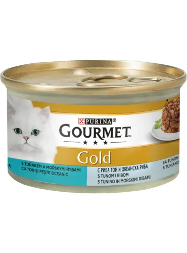 Cat Gourmet Gold Intrecci Gusto Tonno Pesce 85g