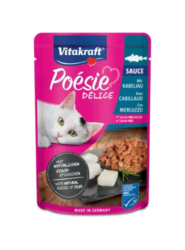 Cat Poésie Délicsauce Merluzzo Busta 85g