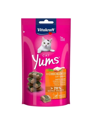 Cat Snack Yums Vitakraft Pollo Erba 40g