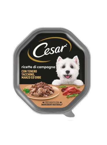 Cesar Ricette di Campagna Tacchino e Manzo 150g