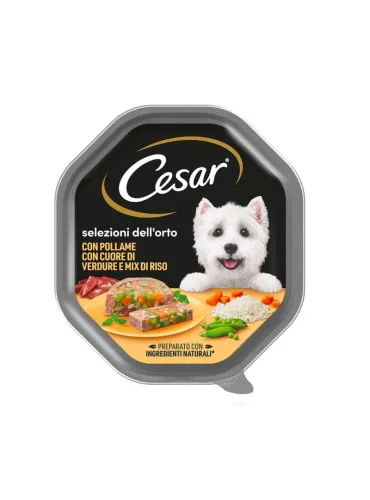 CESAR Selezioni dell'Orto Pollame Cuore Morbido Verdure 150g