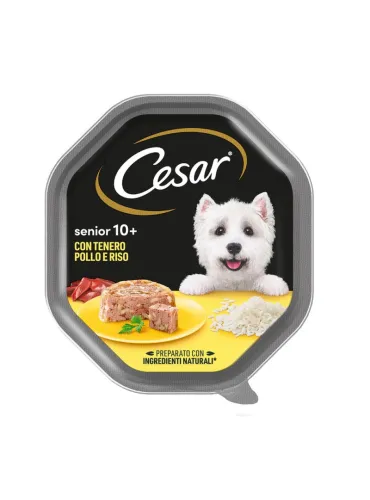 Cesar Senior 10+ Tenero Pollo e Riso 150g
