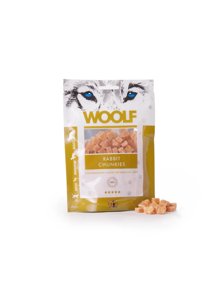 Cilindretti di Coniglio Woolf Dog Snack 100g