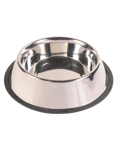 Ciotola Acciaio Bassa Antiscivolo 2.85 Litri Ø34 Ciotola Acciaio Bassa Antiscivolo 2.85 Litri Ø34