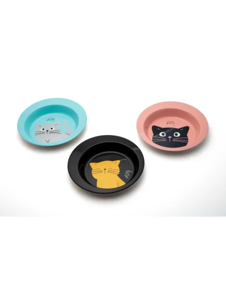 Ciotola Acciaio Inox Kitty 300ml Colori Assortiti Ciotola Acciaio Inox Kitty 300ml Colori Assortiti