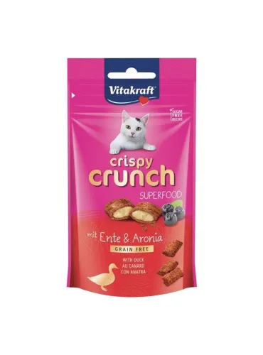 Crispy Crunch Vitakraft 60g Snack Anatra per Gatti