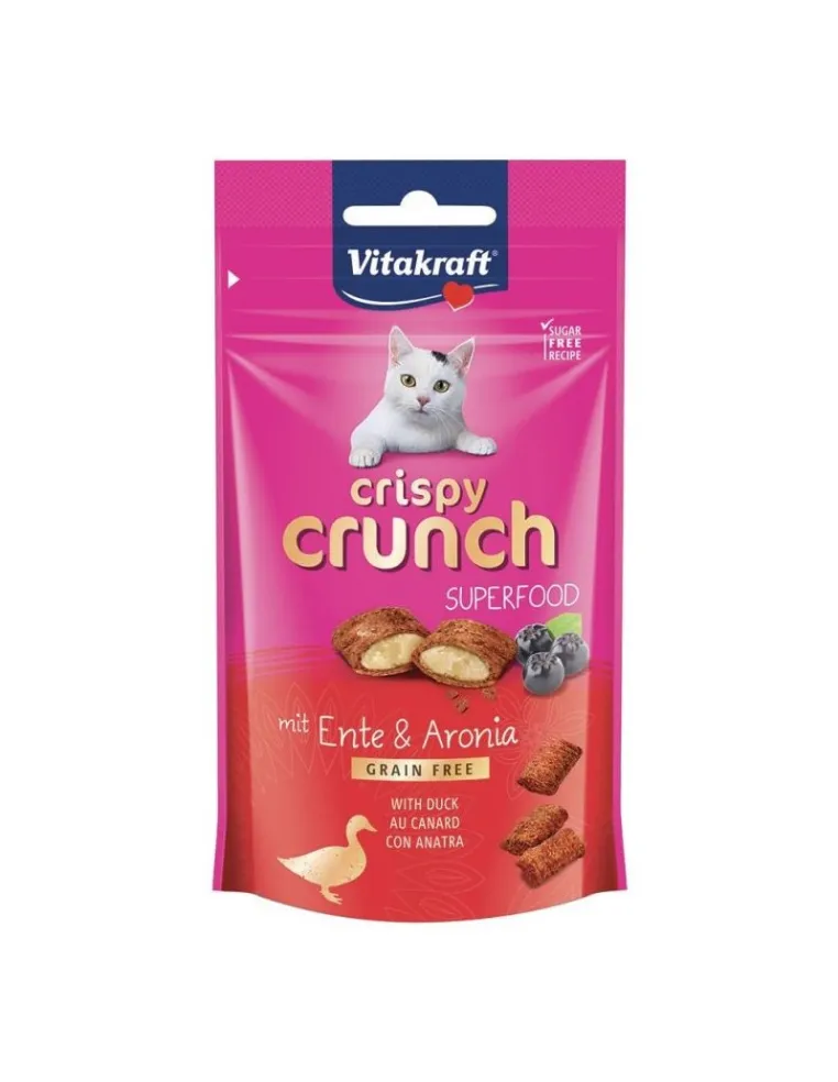 Crispy Crunch Vitakraft 60g Snack Anatra per Gatti