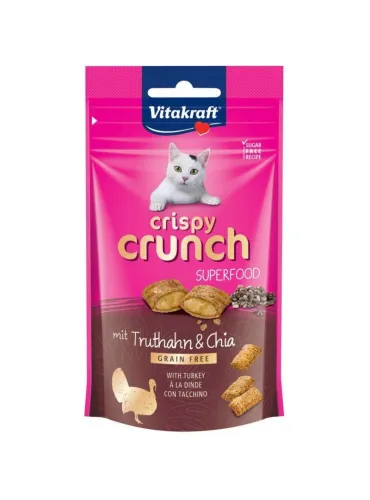 Crispy Crunch Vitakraft 60g Tacchino Snack per Gatti