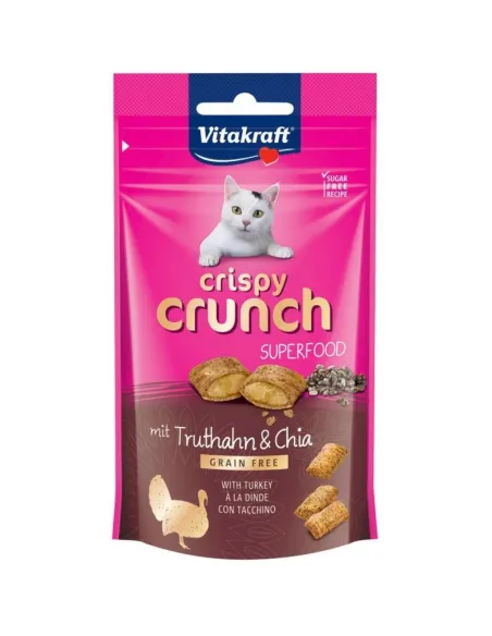 Crispy Crunch Vitakraft 60g Tacchino Snack per Gatti
