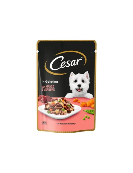 Delizie del Giorno Dog Cesar 100g Gelè Manzo Verdure