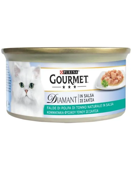 Diamant Cat Gourmet 85g Falde di Tonno in Salsa Diamant Cat Gourmet 85g Falde di Tonno in Salsa