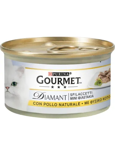 Diamant Gourmet Cat Sfilaccetti Pollo Delicato 85g
