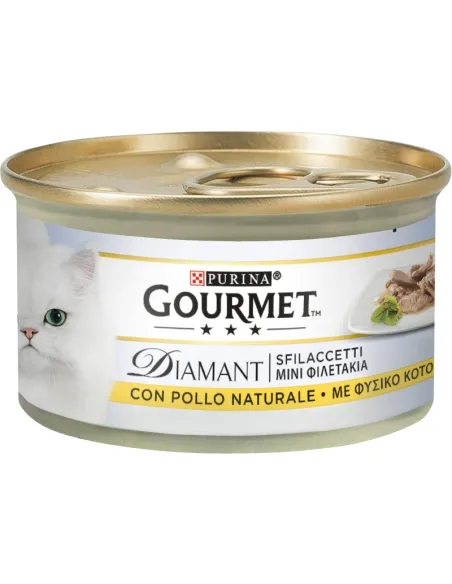 Diamant Gourmet Cat Sfilaccetti Pollo Delicato 85g