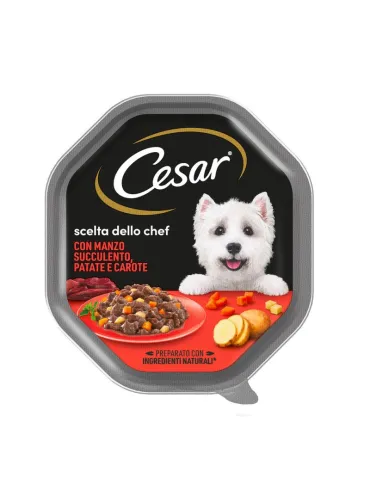 DOG CESAR Chef's Choice Manzo Patate Carote 150g