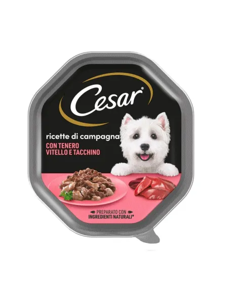 DOG CESAR Ricette di Campagna Vitello e Tacchino 150g