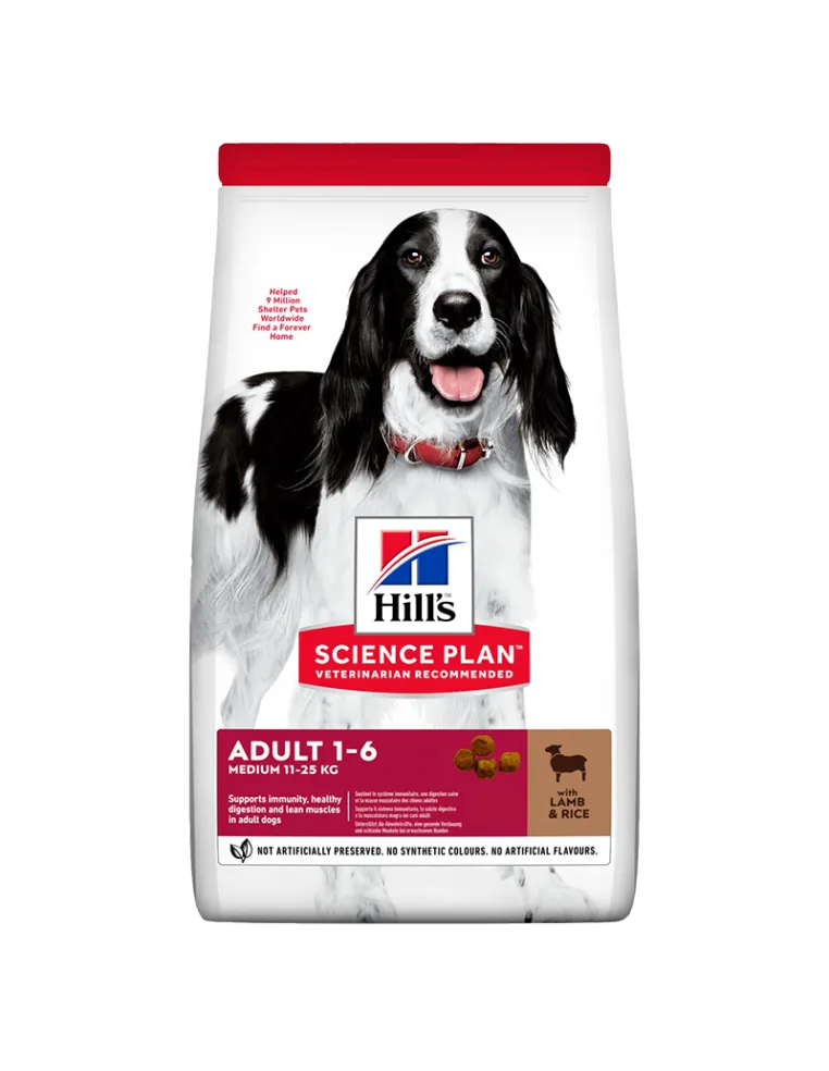 Dog Hills Science Plan Adult Medium Lamb Rice 12kg
