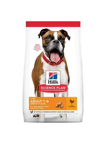 Dog Hills Science Plan Light Pollo 12kg