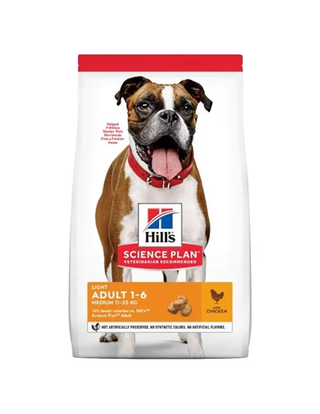 Dog Hills Science Plan Light Pollo 12kg