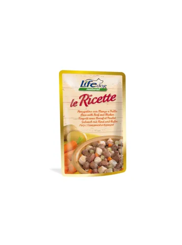 Dog Life Ricet Spezzatino Manzo Pollo 95g Busta