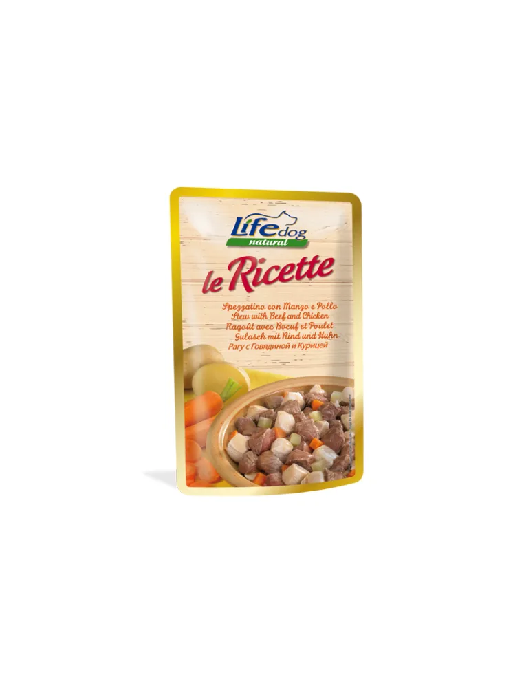Dog Life Ricet Spezzatino Manzo Pollo 95g Busta