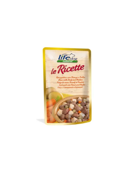 Dog Life Ricet Spezzatino Manzo Pollo 95g Busta