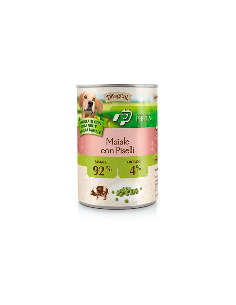Dog Professional Pet Maiale Piselli 400g