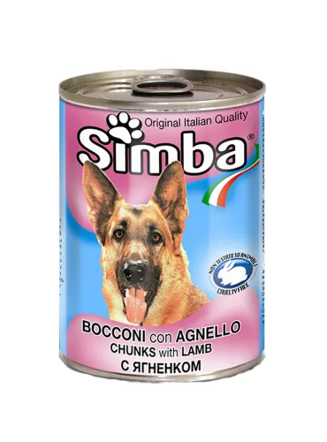 Dog Simba Bocconi Agnello 415g