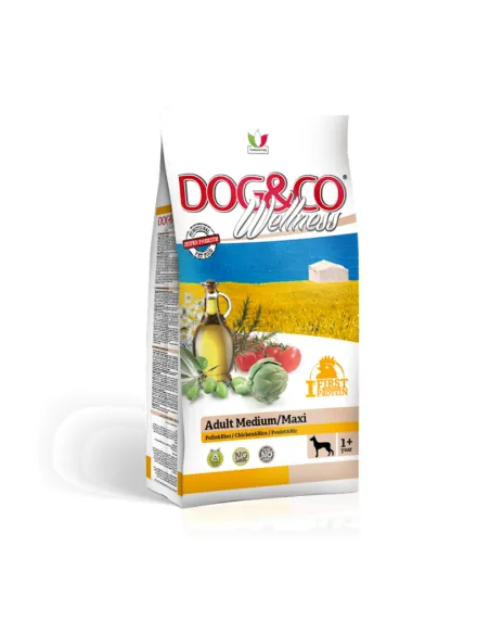 Dog&Co Wellness Adult Pollo Riso 3kg Med/Maxi Dog&Co Wellness Adult Pollo Riso 3kg Med/Maxi