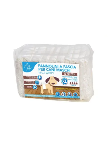 Fascia Maschile Cani XL 12 Pezzi 70-79cm 25-41kg