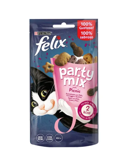 Felix Party Mix Cat Snack Picnicmix Pollo 60g