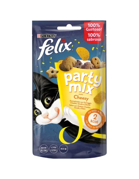 Felix Party Mix Snack Gatto Cheezymix 4 Formaggi 60g Felix Party Mix Snack Gatto Cheezymix 4 Formaggi 60g