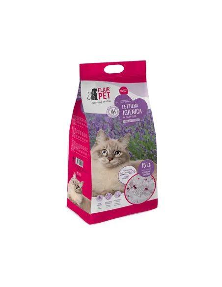 Flair Pet Lettiera Silicio Plus Lavanda 15LT