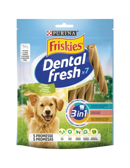 Friskies Dentalfresh 180g Snack Cani per Alito Fresco
