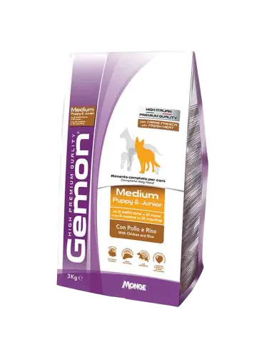 Gemon Puppy Junior Medium Pollo Riso 3kg