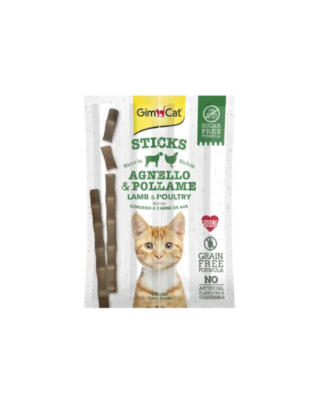 Gimpet Sticks Agnello e Pollo 4x20gr Snack per Gatti