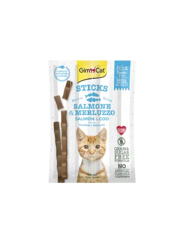 Gimpet Sticks Salmone Merluzzo 4x20gr Cat Snack
