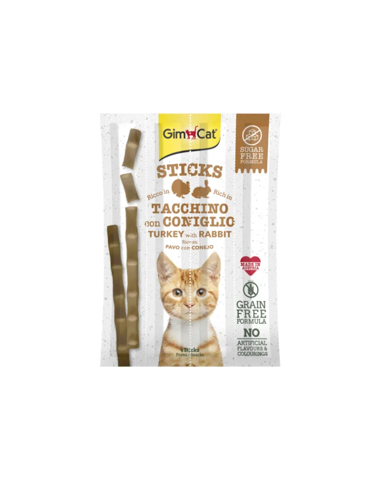 Gimpet Sticks Tacchino Coniglio 4x20gr Snack per Gatti