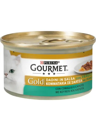 Gourmet Gold Dadini con Coniglio e Carote 85g