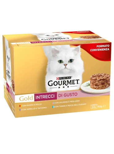 Gourmet Gold Intrecci Cat Food 24x85gr