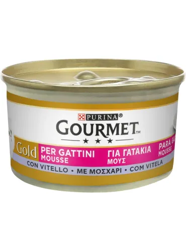 Gourmet Gold Mousse Gattini con Vitello 85g