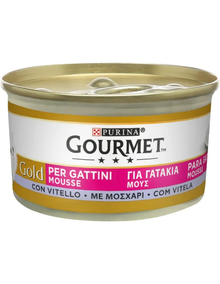 Gourmet Gold Mousse Gattini con Vitello 85g