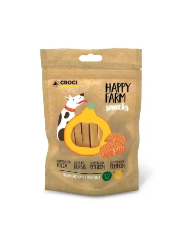 Happy Farm Dog Snack Croci 80g Salmone Zucca
