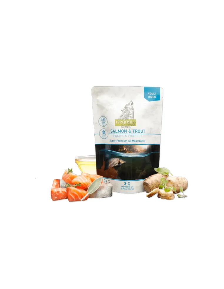 ISEGRIM ROOTS Salmone Trota 410g Busta