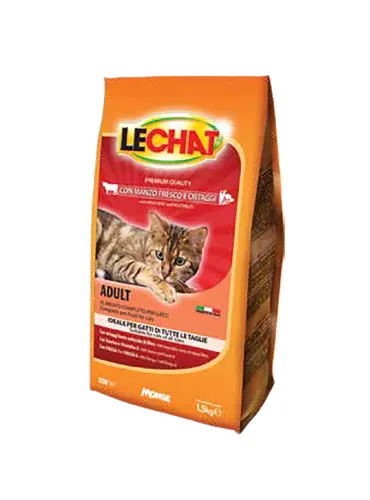 LeChat Adult Manzo Verdure Croccantini 1.5kg