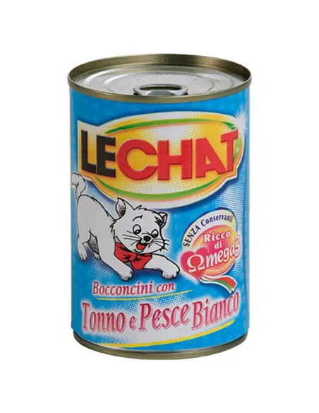 LeChat Bocconcini Tonno e Pesce Bianco 400g