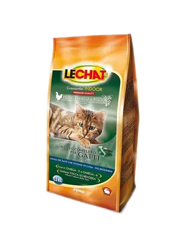 LeChat Indoor Pollo e Riso 1.5kg Croccantini