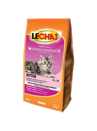 LeChat Kitten Pollo Fresco e Riso 1.5kg Croccantini