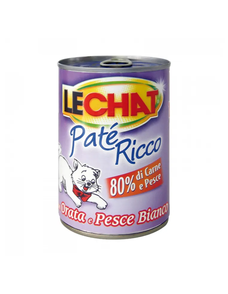 LeChat Paté Ricco Orata e Pesce Bianco 400g